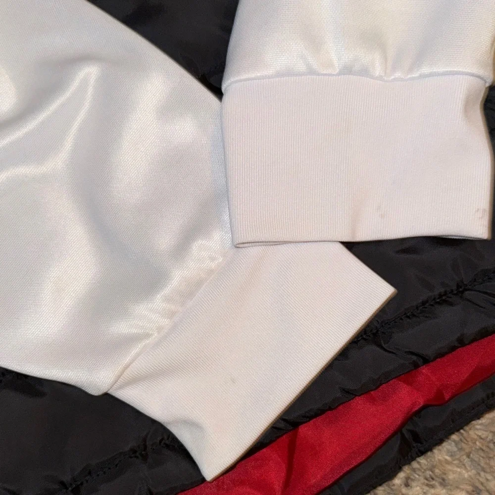 Jordan Black and Red Hooded Vest with White Sleeves